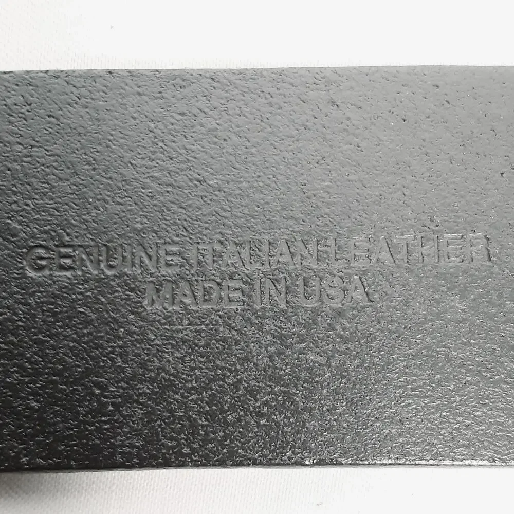 Banana Republic Womens Black Genuine Italian Leather Wide Belt Size Small